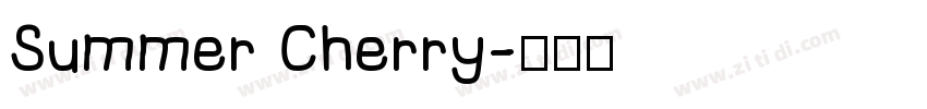 Summer Cherry字体转换